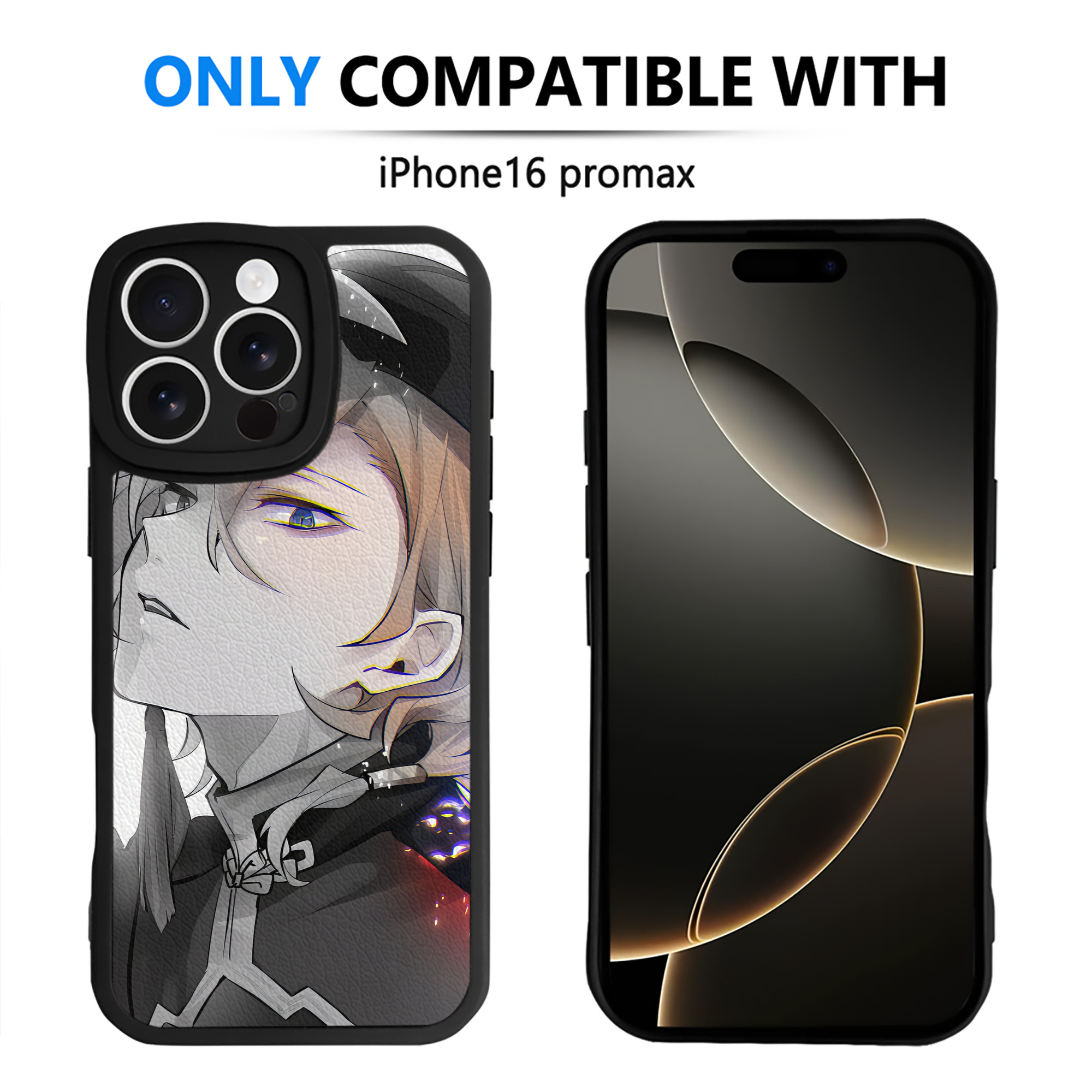 （画像用） 文豪ストレイドッグス Bungo Stray Dogs 【iPhone 16シリーズ対応】シリコンスマホケース（レザー調） 材質：シリコン